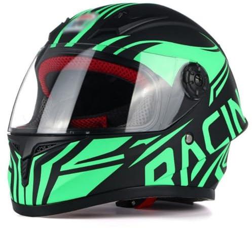 Casco Integral De Motocicleta para Niños Y Niñas De 3 A 10 Años, Casco Infantil para Patinete con Visera Solar, Casco De Motocross Infantil Homologado ECE 22.06 C,XL/(53~54cm)