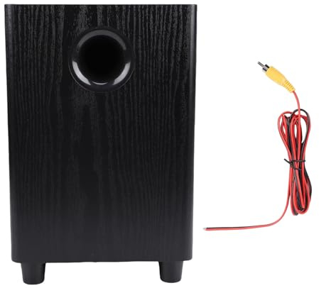 Topiky 100W 6,5 Tum Oberoende Passiv Subwoofer, Powered Subwoofer Hemmaljud, Djup Basrespons, för HiFi Stereosystem, Hemmabio och Surroundljud