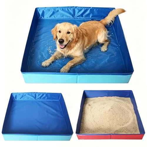Piscina pieghevole per cani, piscina per cani di piccola taglia, piscina per cani, piscina per cani, piscina per bambini, 50 x 8 cm