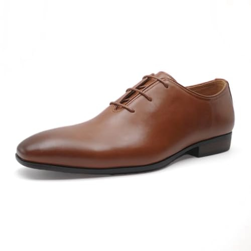 Finishing & Sewing Chaussures habillées Oxford pour hommes, chaussures de ville à lacets