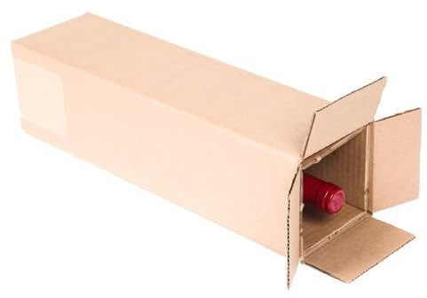 SpiritedShipper One Bottle Wine Shipper - Kraft (10 Boxes and Inserts)