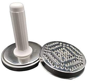 BATTICARNE INOX MANICO IN PLASTICA CON FRANGINERVI ACCIAIO PROFESSIONALE PESANTE 0,700kg