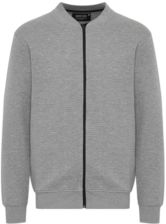 Indicode Bronte Herren Sweatjacke Cardigan Jacke, Größe:XL, Farbe:Grey Mix (914)
