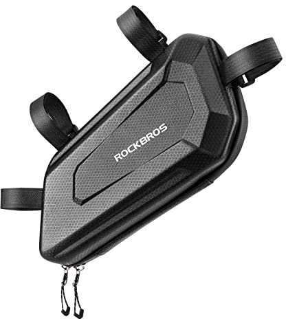 ROCKBROS Motorcycle Bag Frame Bag Motorcycle Water-Repellent Tool Bag 1.5L Black, Compatible with Most Motorcycles