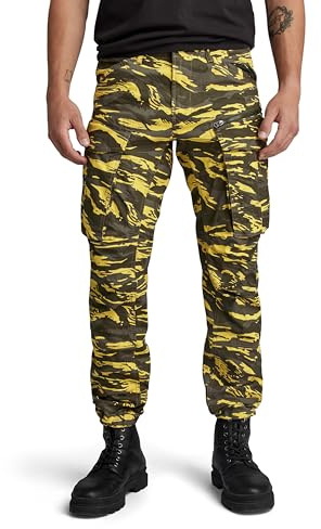 G-STAR herrbyxor, Flerfärgad (Dk citron tiger camo D02190-d553-g394), 32W / 30L
