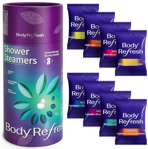 Shower Steamers Aromatherapy 8 Pack - Birthday Gifts for Women Mom Men, Mothers Day Gifts for Mom Wife Grandma from Daughter Son, Shower Bombs for Self Care Home Spa Relaxation Stress Relief