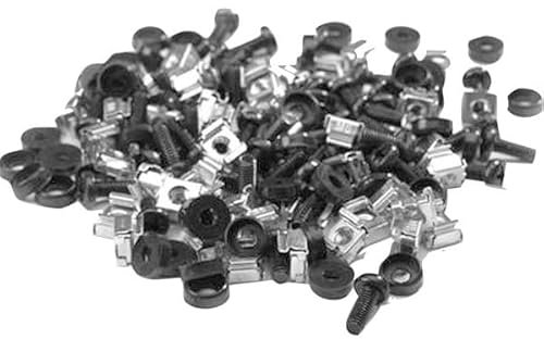 EKIVALAN Lot de 50 kits vis, rondelle, écrou-cage M6