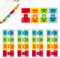 Schild Here Tabs, Haftnotizen, Transparent Sticky Notes, Haftstreifen, Haftnotizen Klebezettel Klein, Durchsichtige Seitenmarker, Haftmarker, Page Marker für Bible Schreibwaren (Groß Haftstreifen)