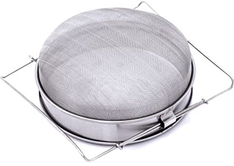 Cabilock Tamis Double Acier Inoxydable Filtre à Miel Pour Apiculture Mailles Filtrantes Ajustables