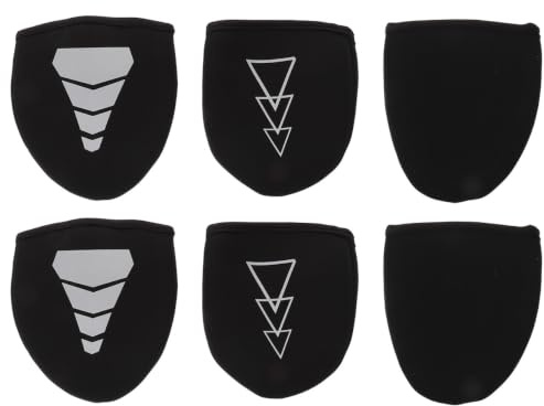 NUOBESTY Lot de 3 Paires de Couvre-Chaussures de Cyclisme en Néoprène Imperméables Bandes Réfléchissantes Haute Visibilité pour Vélo de Route et Cyclisme Hivernal