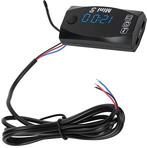 Sorandy 3 i 1 Motorcykel Elektronisk Mätare Vattentät LED Digital Voltmeter Termometerklocka för Cyklar (Blu-ray (2627021 specifikation))