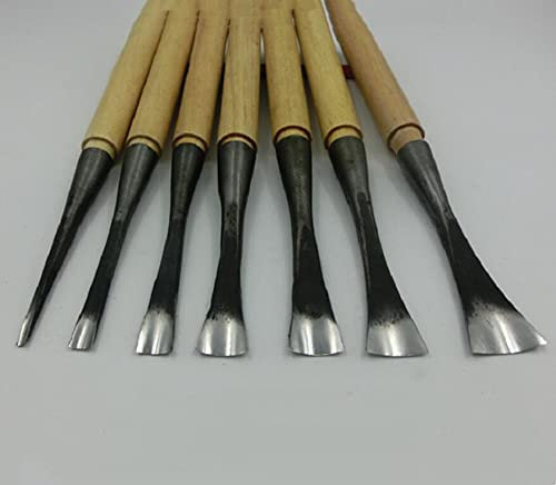 cerchio lavorazione del legno Coltello da intaglio scavare un buco Cucchiaio coltello scalpello 0,3-5 cm Coltelli da intaglio a mano in legno, 15mm, 240mm