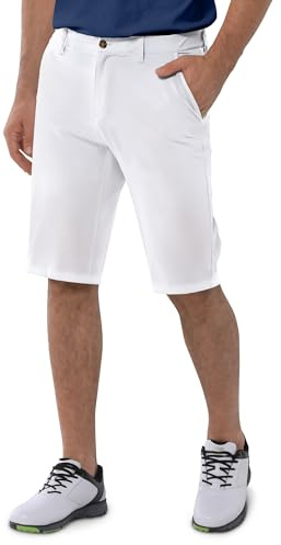 33 000 fot herr golfshorts stretch korta golfbyxor lätta snabbtorkande 30 cm bermudashorts korta byxor med 3 tehållare casual shorts arbetsshorts med 5 fickor för golfarbete