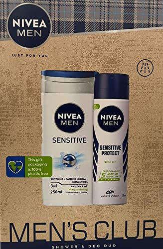 Nivea Men Men's Club Sensitive Shower & Deo Duo Gift Set