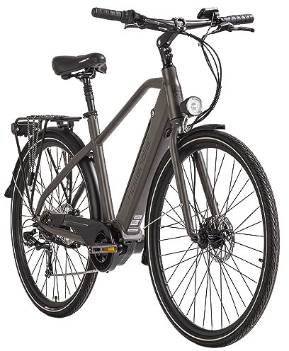 Adore Alu E-Citybike Herren Hollandia Mantova 28'' E-Bike grau 250 Watt Li-Ion 36V/10,4 Ah 7 Gänge