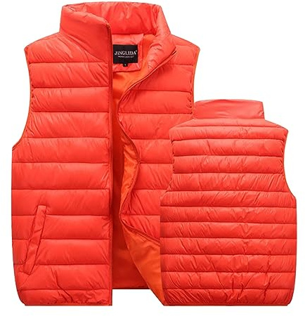 HAOLEI Puffer Gilet Women UK Sale Clearance,Ladies Body Warmers Lightweight Quilted Down Jacket Casual Full Zip Plain Sleeveless Warm Padded Waistcoat Winter Vest with Pockets