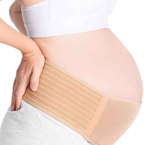 CXAFQ Cinturón de Soporte para el Embarazo,Proporciona Soporte Lumbar,de elevación para aliviar el Dolor de Espalda, Cadera y Piso pélvico,Adecuada para Madres Embarazadas.(color de piel)