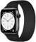 CeMiKa Kompatibel mit Apple Watch Armband 42mm 45mm 46mm 44mm 49mm Herren Damen, Stoff Nylon Stretch Elastisch Sport Solo Loop Ersatzband für iWatch Serie 10 9 8 7 SE 6 5 4 3 Ultra 2 1,Schwarz-L