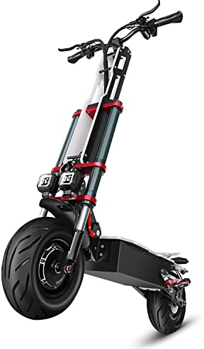 Scooter elettrico Tifgalop per adulti, super motori doppi, doppi ammortizzatori, doppi freni a disco idraulici, pneumatici a vuoto da 12 pollici, batteria al litio 60V38Ah, autonomia fino a 100 km