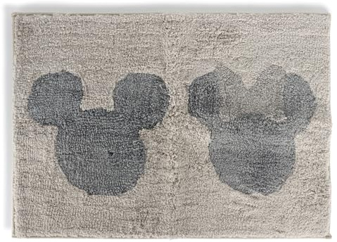Jay Franco Disney Mickey and Minnie Mouse Soft Non-Slip Bath Mat - 51 x 77 cm Plush Rug for Bathroom