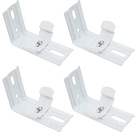 2 Pair Vertical Blind L Bracket for Shutters Headrails 38mm 1.5inch Curtain Vertical Blind Mounting Bracket