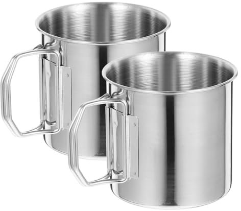 ARTSEWPLY 2stücke Faltbare Campingbecher Tragbare Teetasse Für Outdoor-aktivitäten Für Camping Wandern Und