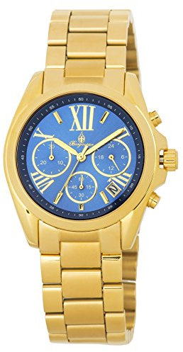 Burgmeister Damen Chronograph Quarz Uhr mit Edelstahl Armband BM337-237