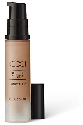 EX1 Cosmetics Delete Fluid Full Coverage Liquid Concealer Makeup Shade 10.0, vegan, ölfrei mit ultra-mischbarer Formel für nahtloses Finish
