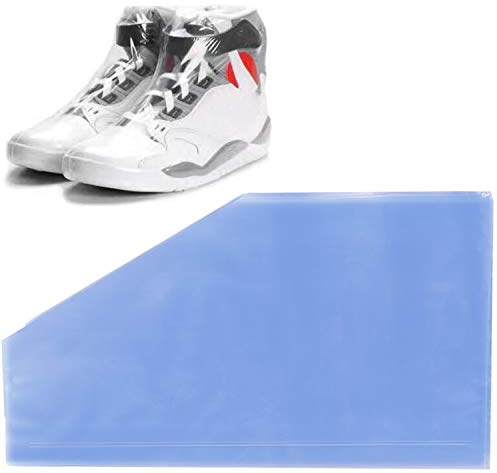Shoe Shrink Wrap Bags,100 Pcs Sneaker PVC Heat Shrink Plastic Wrap Large Shoes Protector for Men Women Effectively Avoid Sole Yellowing 10x17.7 inches