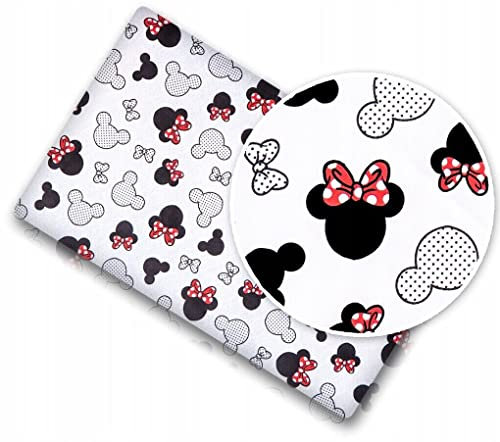 120x60cm Fitted Sheet 100% Cotton for Baby Cot Mouse