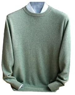 Hamthuit Pull Décontracté en Cachemire pour Hommes, Pull Ample Et Col Rond, Automne/Hiver 1 XXL