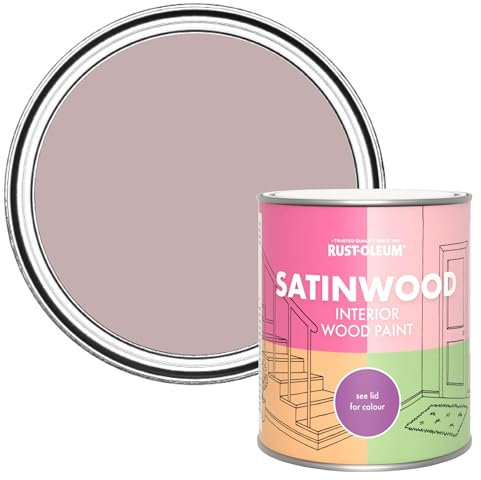 Rust-Oleum Pink Satinwood Interior Wood Paint - Little Light 750ml