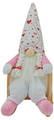 Dwarf Rocking Chair Doll Bookshelf Decor Bookshelf Decoration Table Decoration Gnomes Plush Gnome Plush Sits on Swing Chair Window Decorate Statue Baby