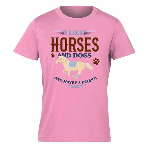 Varsany Personalised Horses & Dogs Clothes Horse T Shirt, Horse Gifts for Girls, Kids Horse Riding Clothes, Girls Horse Riding Clothes, Horse Riding Clothes for Kids, Horse Gift, Horse Lover Gifts