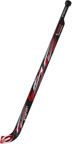 ETISPORT Stecca da Portiere Hockey Pista 2K24. 100% Fibra, Molto Leggero e bilanciato. Lama Sottile di qualità Superiore per Uso Professionale. (Rosso-Nero)