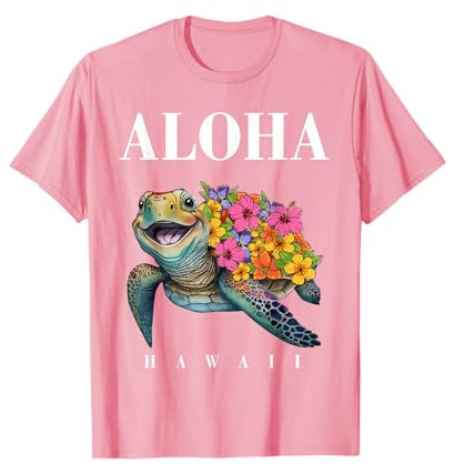 Teen Girl Hawaiian-Shirt Aloha Hawaii Sea Turtle Kids Women T-Shirt