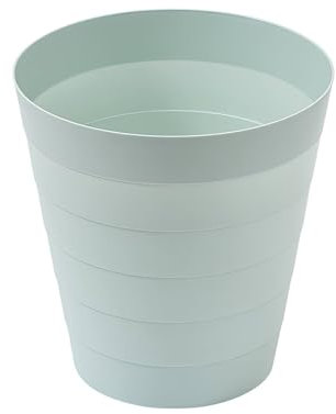 Sinoba Papierkorb 6105 Mülleimer Abfalleimer Papiereimer Kunststoff ideal für Kinderzimmer Büro Küche Höhe 25 cm 9L (Mintgrün)