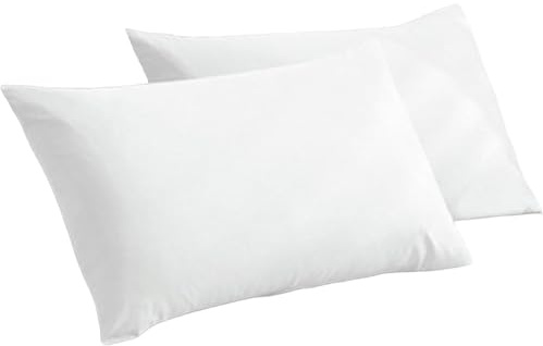 Cajas de Almohadas de tamaño estándar 20x30 '' Cajas de Almohadas estándar de Almohada de Alta Densidad 2 Piezas de Almohadas absorbentes de Almohadas de Almohada estándar, Fundas de Almohadas.