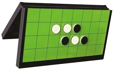 KIXZSAZ Convenient Othello Chess Game Folding Magnetic Board and Pieces for Travel Adults