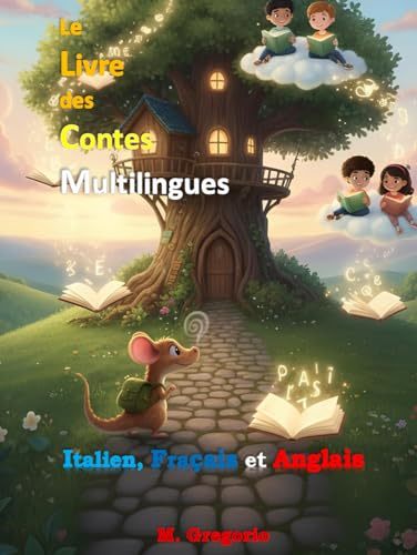 Le Livre des Contes Multilingues Italien, Français et Anglais: 25 Contes de fées courts et magiques pour enfants et adolescents. Une collection ... Avec des illustrations en noir et blanc.