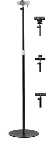 AceTaken 63'' Webcam Floor Stand Compatible with Logitech MX-Brio C920x C922x C930e C925e C615 StreamCam Brio-4K Webcams