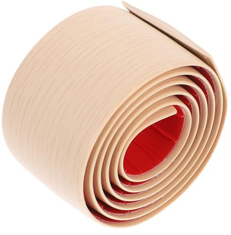 DIYEAH Profilé de Finition Adhésif pour Sol Vinyle 1m X 5cm en Pvc Flexible, Barre de Seuil Auto-adhésive pour Transitions de Plancher et Réparations, Protection Antidérapante pour Habitation