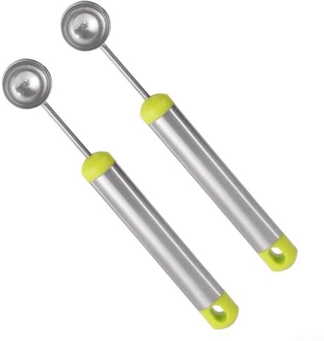 Stainless Steel Melon Baller Scoop for Watermelon, Fruit, and Ice Cream, Kitchen Gadget for Fruit Salad and Dessert Presentation