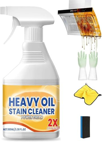 Limpiadores y pulidores de cocina, espray limpiador de aceite pesado de cocina, agente de limpieza de aceite pesado multiusos, spray de limpieza desengrasante de cocina, desengrasante resistente para