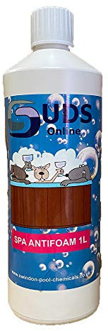SUDS-ONLINE 1 LITRE No Foam Away Anti Foamer Fix Foaming Chemicals Hot Tub Spa Hot tub Spas - High Concentrate