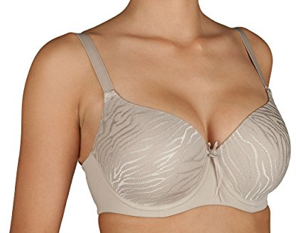 SELENE Reggiseno Donna Imbottito con Coppa Morbida e Ferretto Coppa Art. Norma (6, Terra)