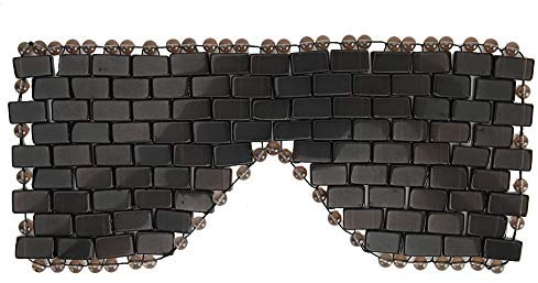 Jade Schlafmaske, Anti-Aging Jade Stein Augenmaske Kühlung Schlaf Augenmaske Cold Care Augenmassagegerät für geschwollene Augen Beruhigen Sie Augenermüdung(Schwarz)