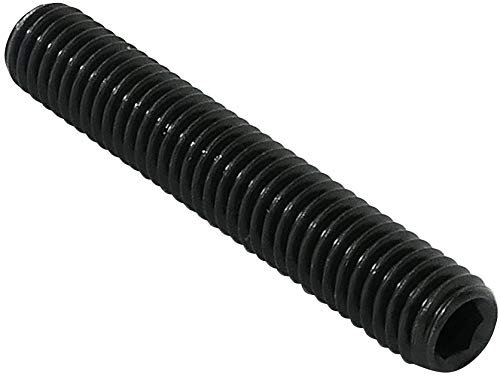 AERZETIX - Set di 10 - Vite di bloccaggio/serraggio cava a estremità piatta - Punta senza testa - Esagonale/Allen 6 lati M5x30 - Corpo cilindrico - Fai da te - Acciaio - DIN 913 BI - Nero - C45344