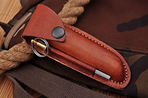 Leder Hüllen, Messer Rind Leder, Messertasche Taschenmesser Messerscheide 661EA
