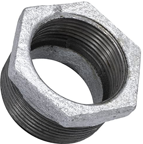 AERZETIX - C64936 - Reducción macho/hembra 1 1/2''x1 1/4 galvanizado - en hierro fundido - racor tubo roscado con tope interior para atornillar - fontanería-calefacción instalación agua alimentación